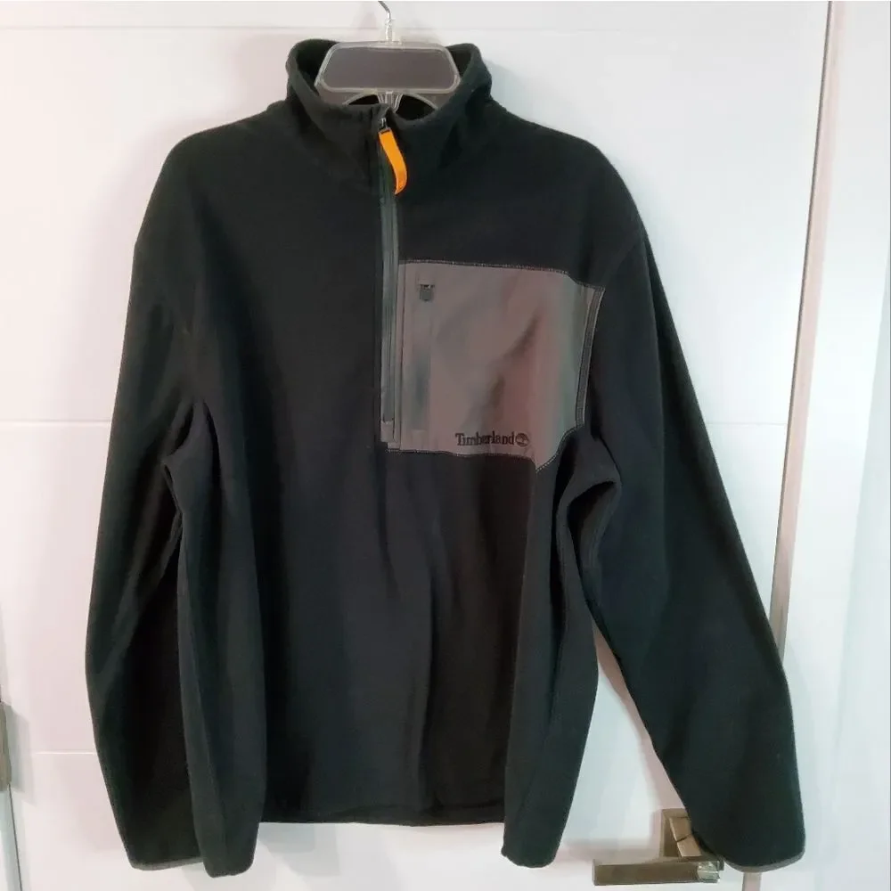 Timberland Men's Fleece Quarter-Zip Sweater Size M